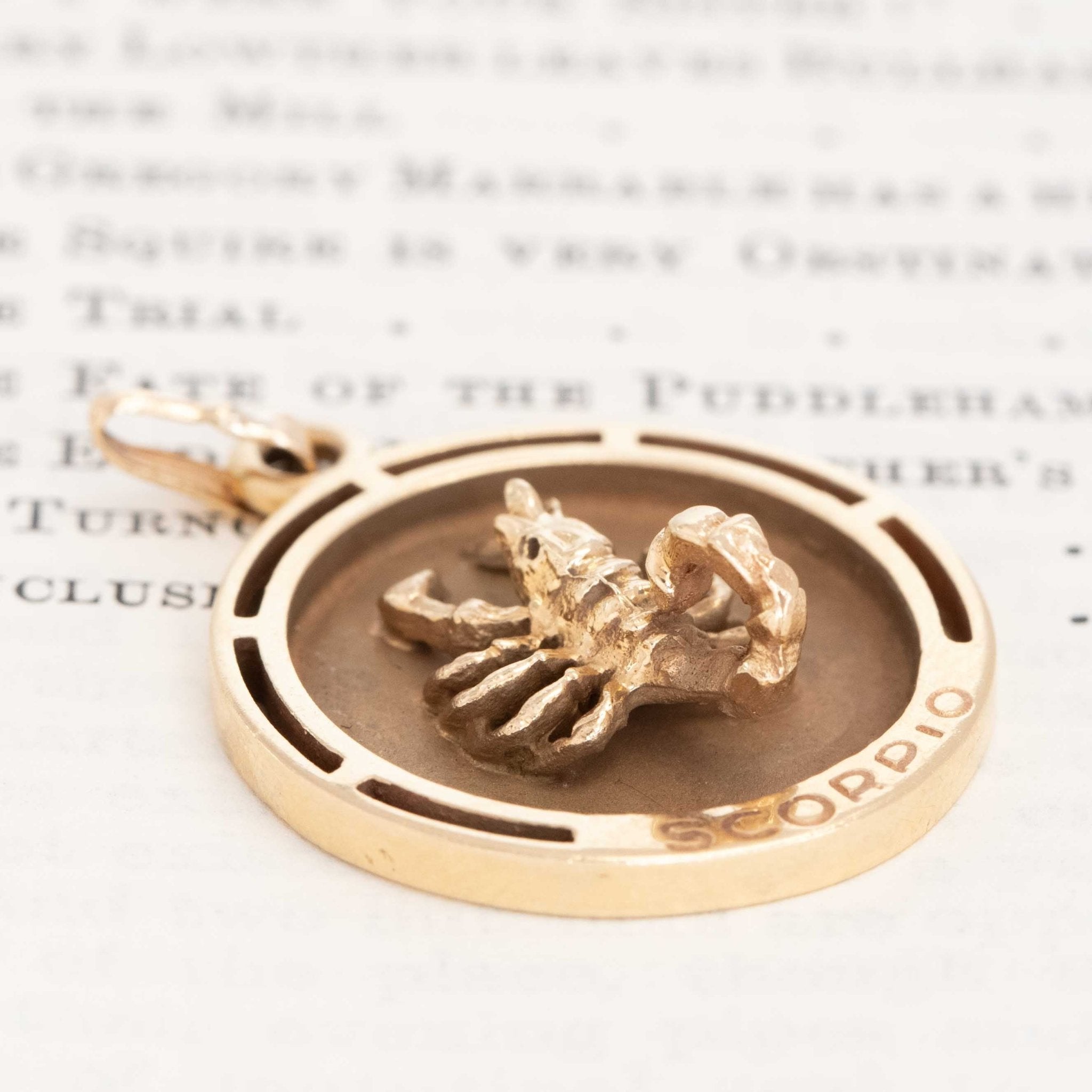 Vintage Scorpio Pendant