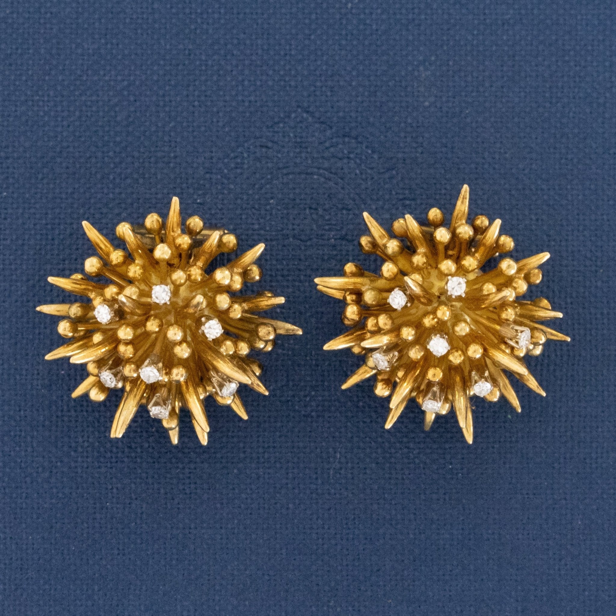 Vintage Sea Urchin Clip-On Earrings, by Tiffany & Co.