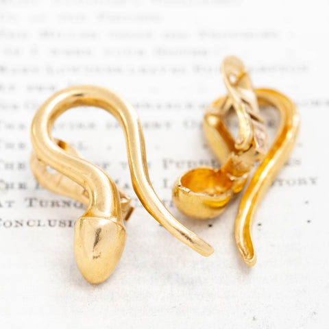 Vintage Serpent Earrings, by Lalaounis