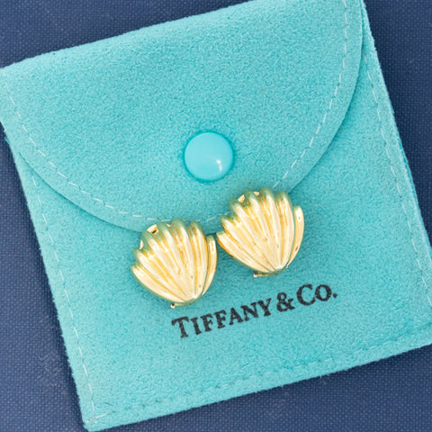 Vintage Shell Clip-On Earrings, by Tiffany & Co.