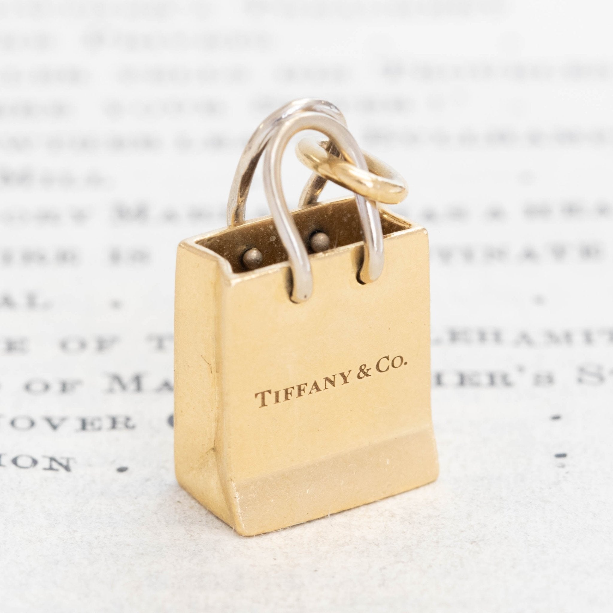 Vintage Shopping Bag Charm, by Tiffany & Co.