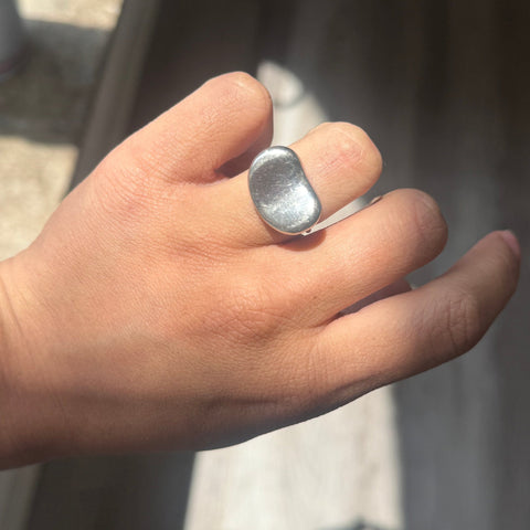 Vintage Silver Bean Ring, by Elsa Peretti for Tiffany & Co.