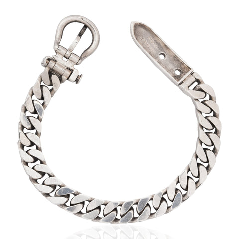Vintage Silver Buckle Bracelet, by Hermes Paris
