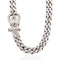 Vintage Silver Buckle Necklace, by Hermes Paris