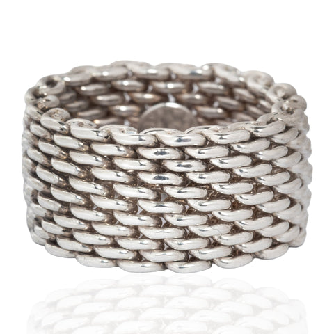 Vintage Silver Somerset Mesh Band, by Tiffany & Co.