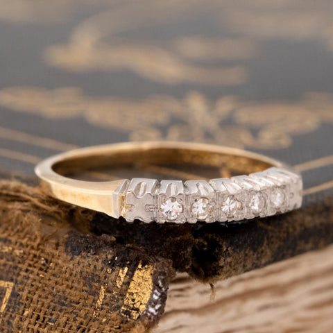 Vintage Single Cut Diamond 2-Tone Band