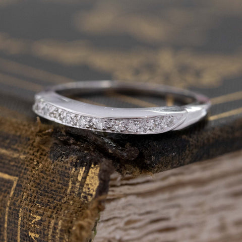 Vintage Single Cut Diamond Band