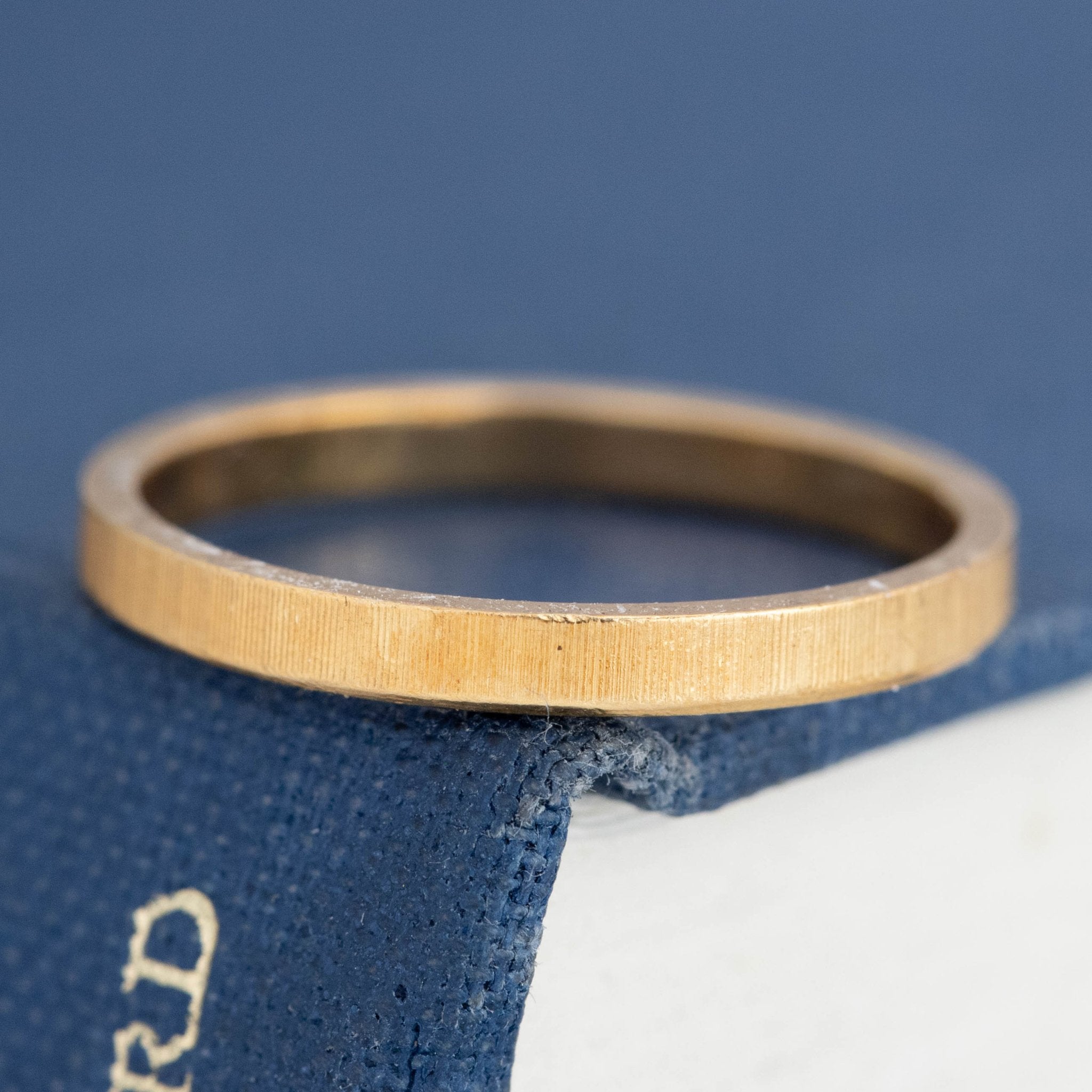 Vintage Slim Etched Stacker Band