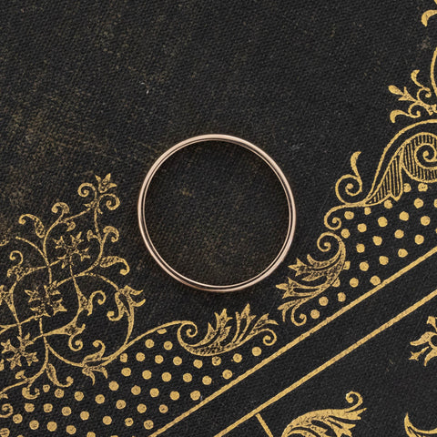 Vintage Slim Gold Band, 2.5mm