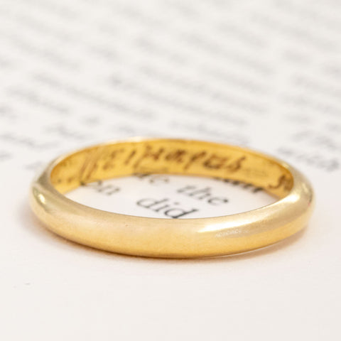 Vintage Slim Wedding Band, 2.9mm
