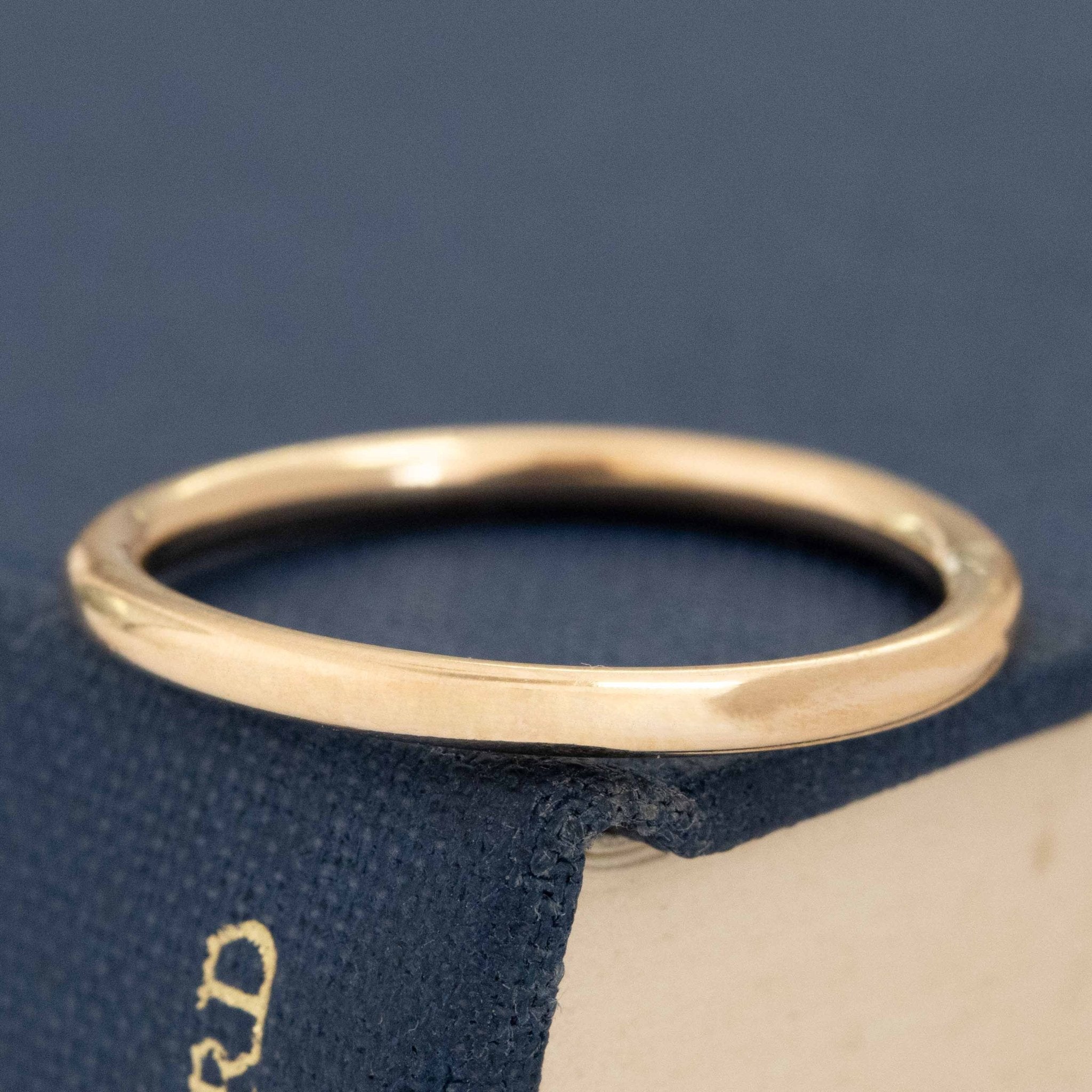 Vintage Slim Wedding Band, 2mm