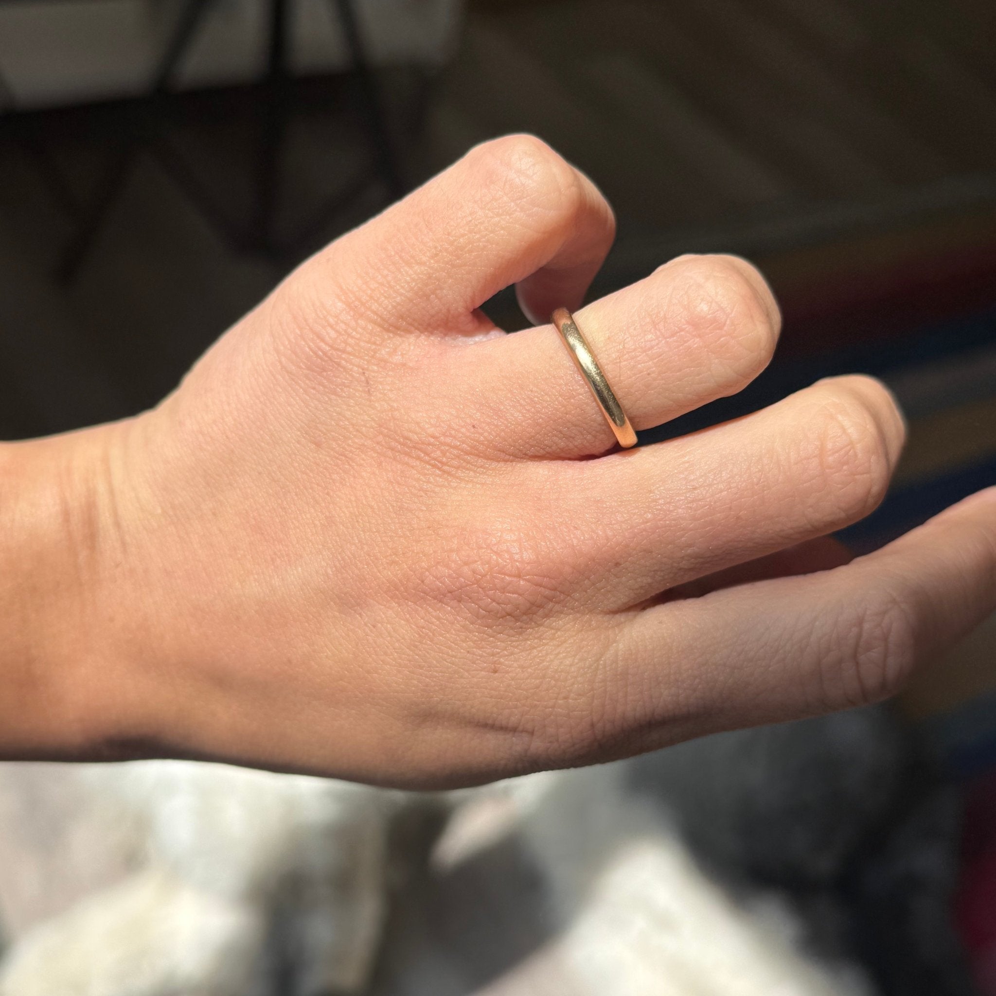 Vintage Slim Wedding Band, c. 1919