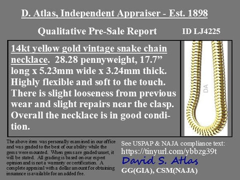 Vintage Snake Chain