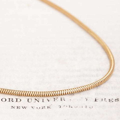 Vintage Snake Chain Necklace