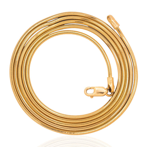 Vintage Snake Long Chain, Italian