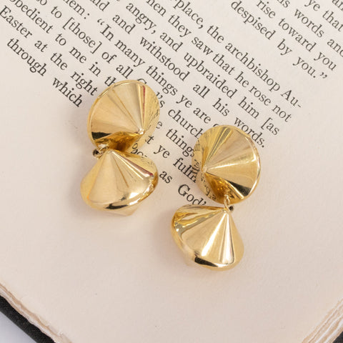 Vintage Spherical Double Drop Earrings
