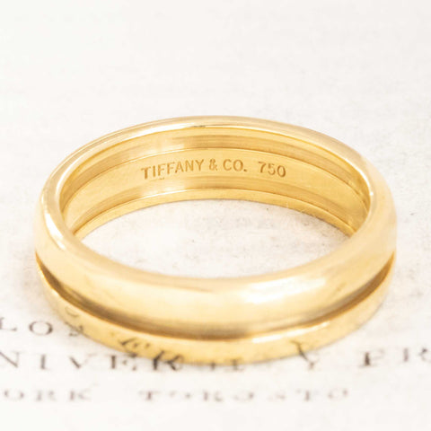 Vintage Split Wedding Band by Tiffany and Co