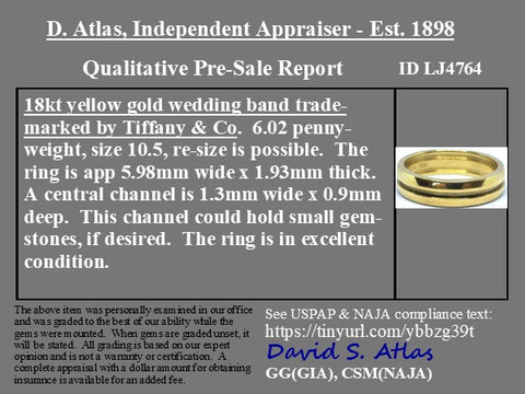 Vintage Split Wedding Band by Tiffany and Co
