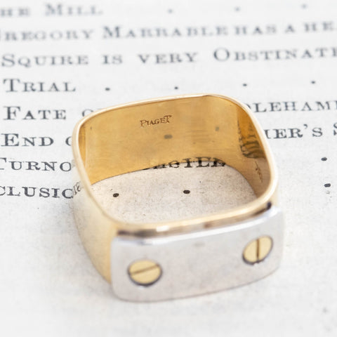 Vintage Square Shank Band, by Piaget