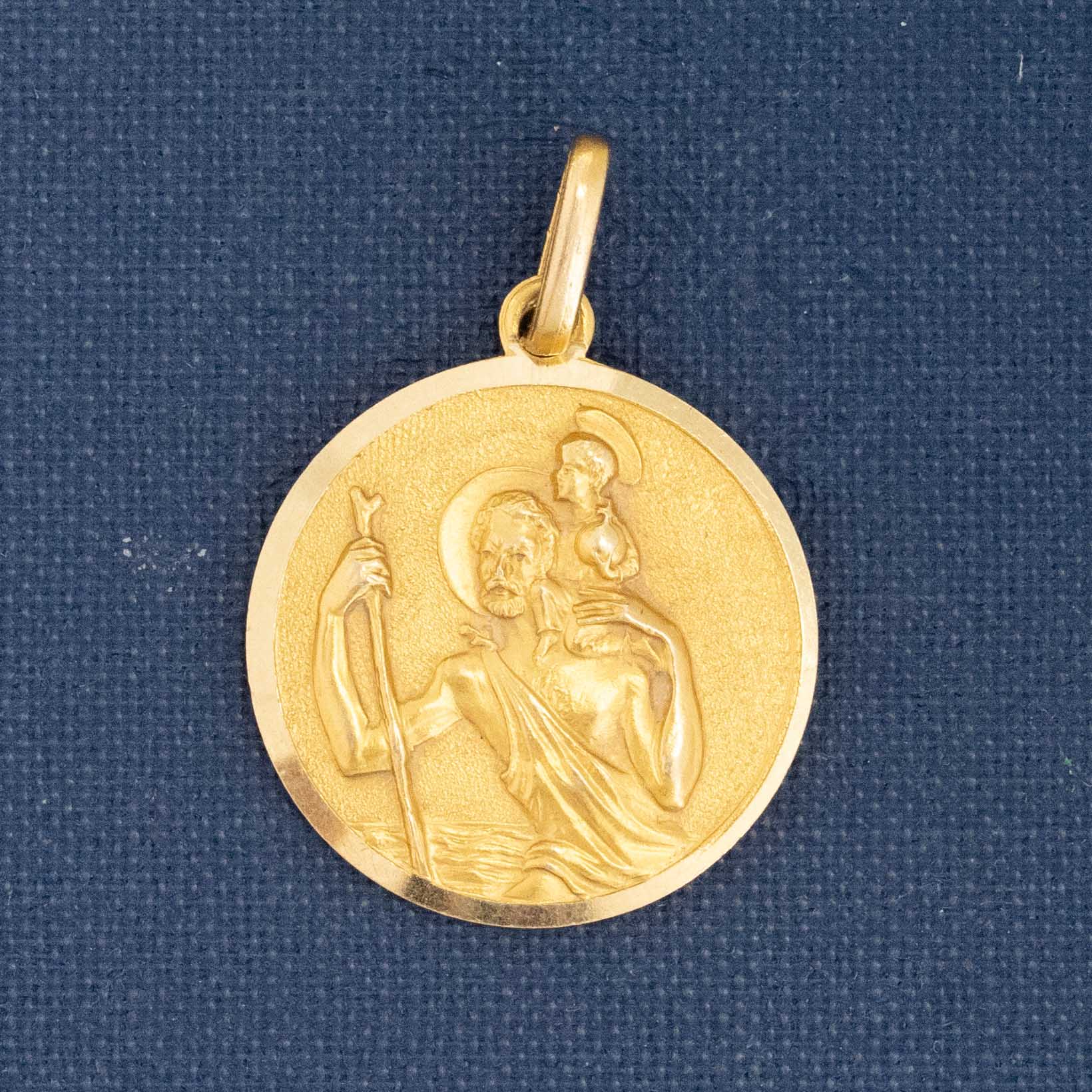 Vintage St. Christopher Pendant, Italian