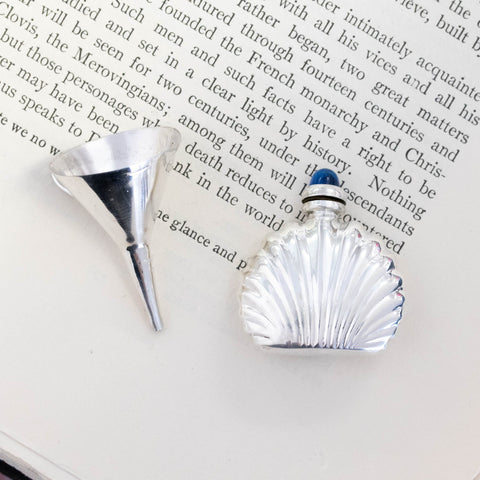 Vintage Sterling Shell Perfume Bottle