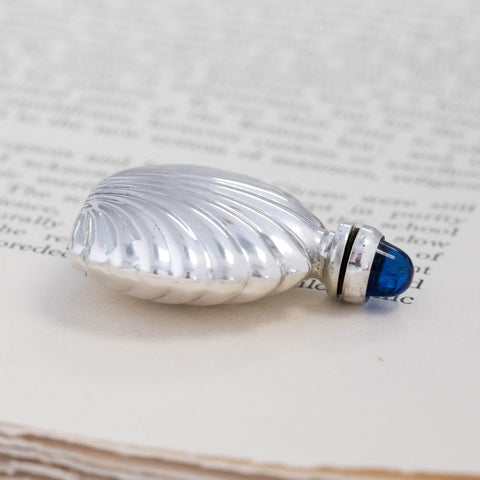 Vintage Sterling Shell Perfume Bottle