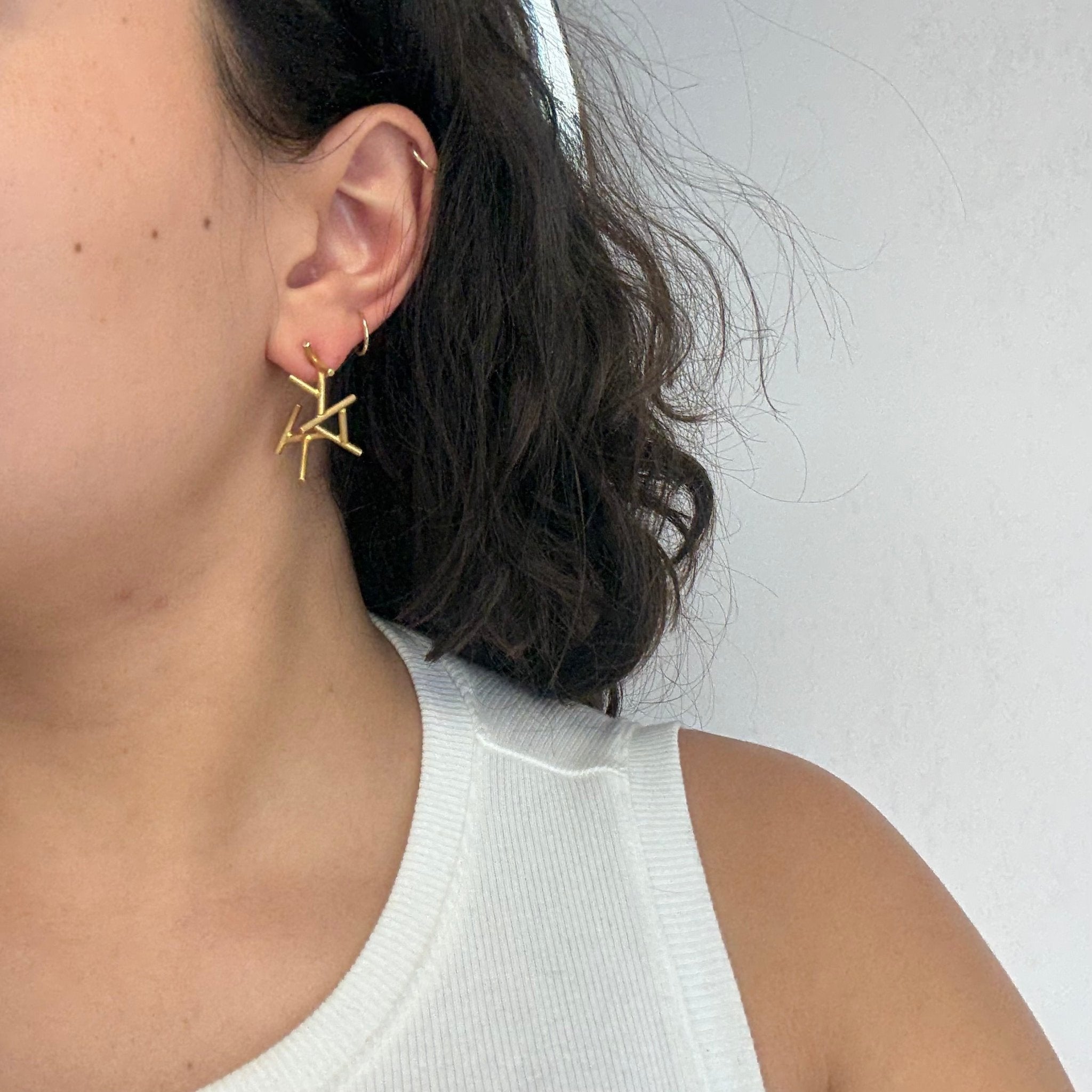 Vintage Stick Drop Earrings