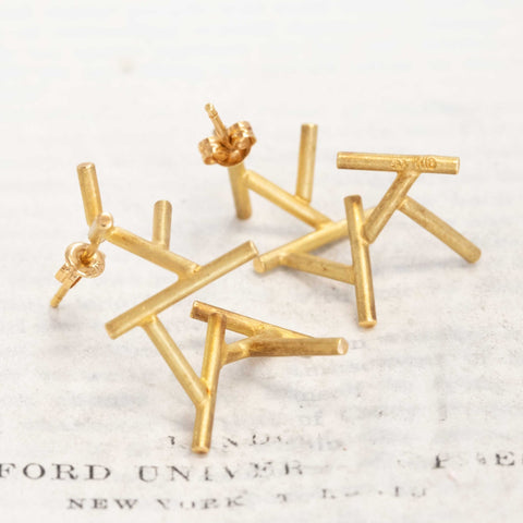 Vintage Stick Drop Earrings