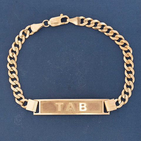 Vintage TAB Gold ID Bracelet