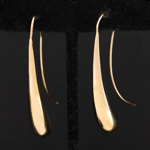 Vintage Teardrop Earrings, Italian