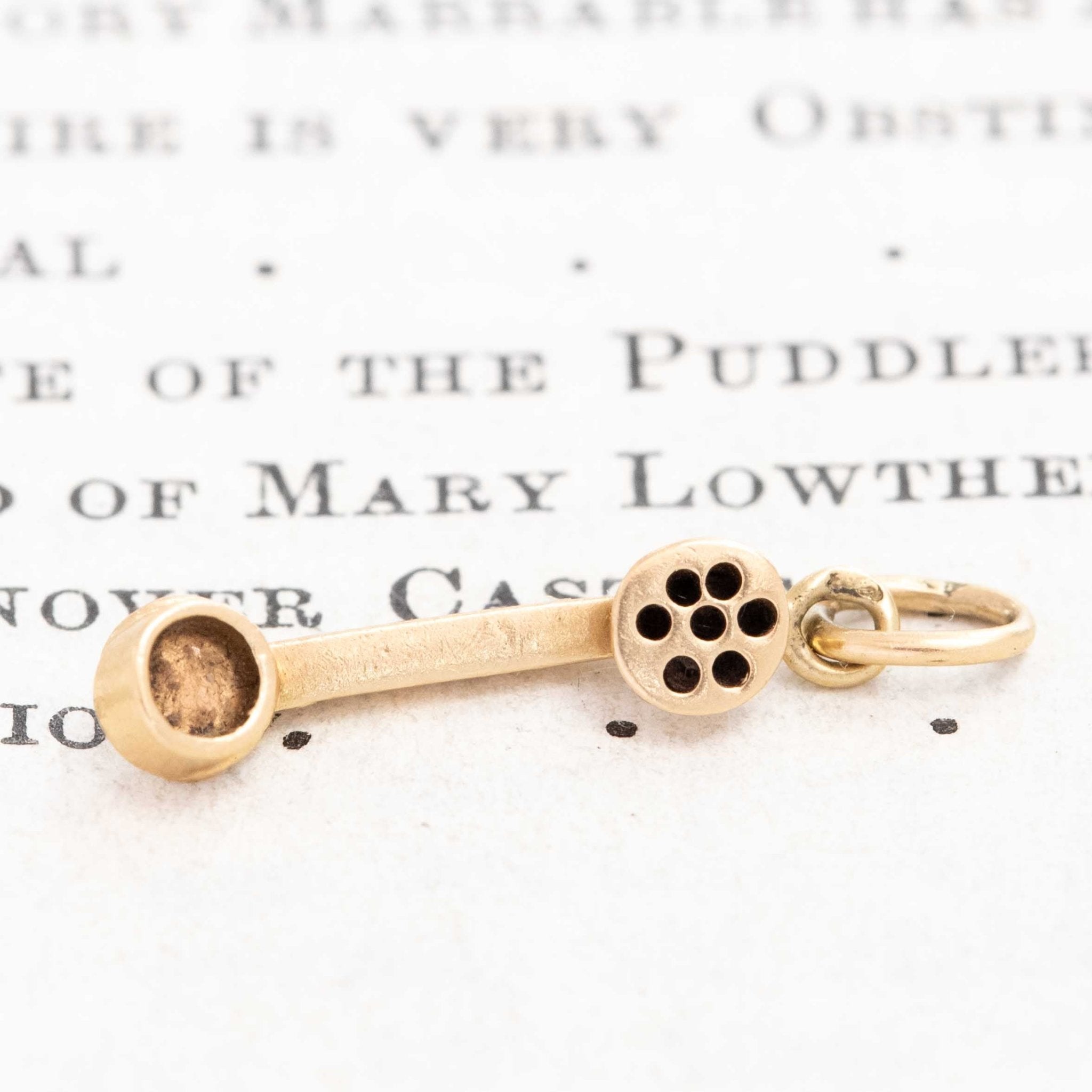 Vintage Telephone Charm, French