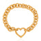 Vintage Tiffany & Co. 18K yellow gold heart lock link bracelet