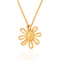 Vintage Tiffany & Co. Paloma Picasso 18K gold daisy flower pendant necklace