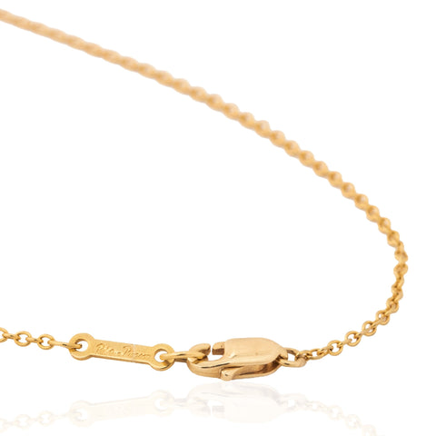 Vintage Tiffany & Co. Paloma Picasso 18K gold daisy flower pendant necklace – alternate view 4