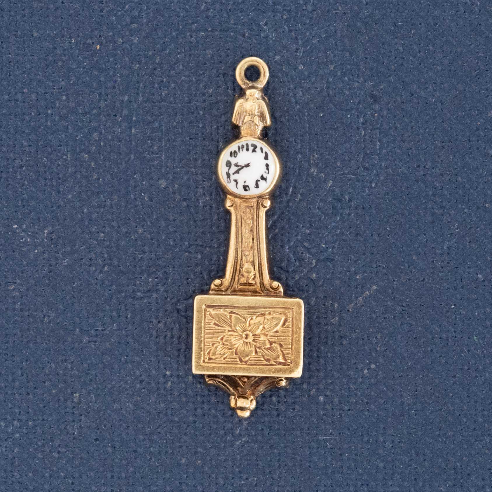 Vintage "Time On My Hands" Clock Charm