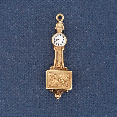 Vintage "Time On My Hands" Clock Charm