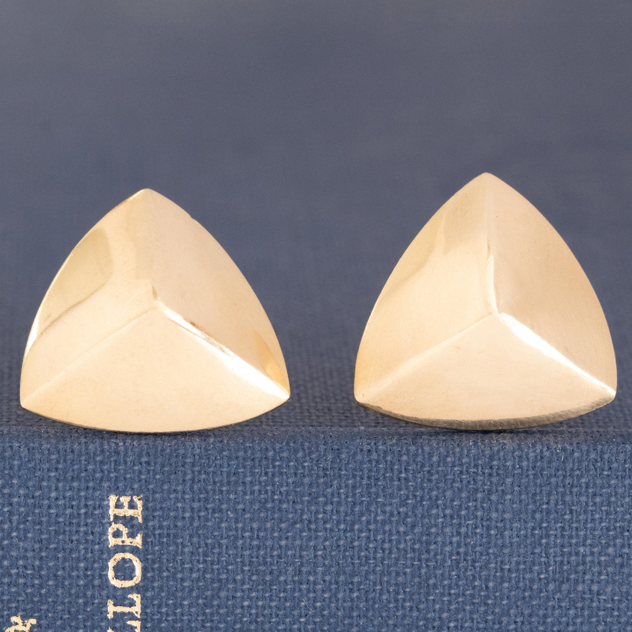 Vintage Triangle Dome Earrings