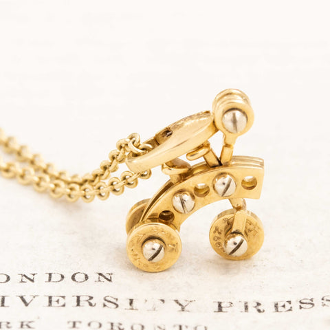 Vintage Tricycle Charm Necklace by Cartier