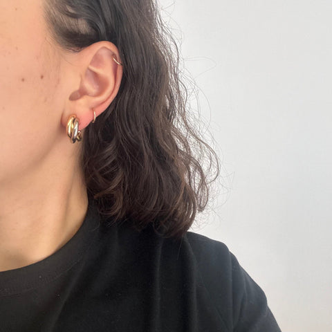 Vintage Trinity Hoops, by Cartier