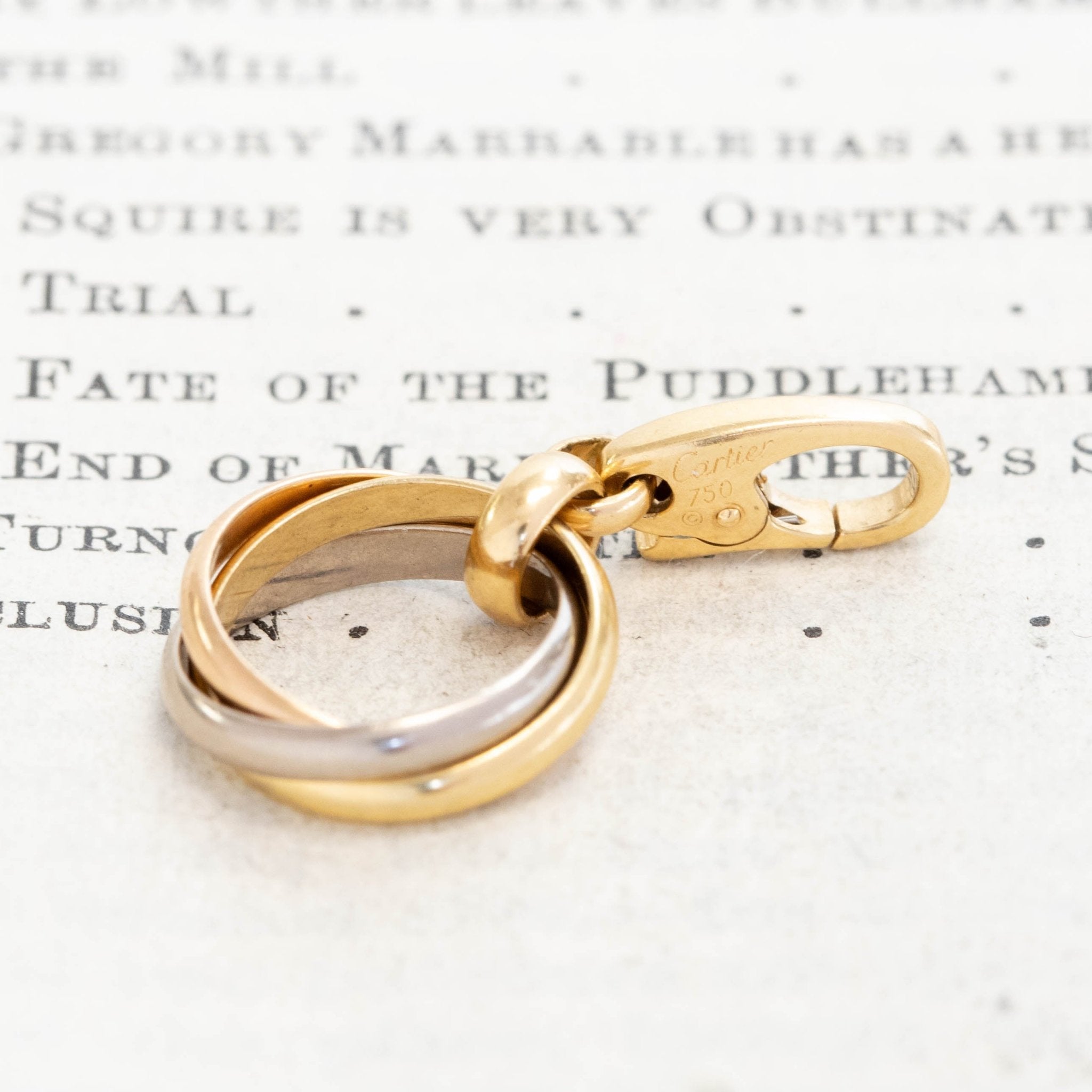 Vintage Trinity Ring Charm, by Cartier