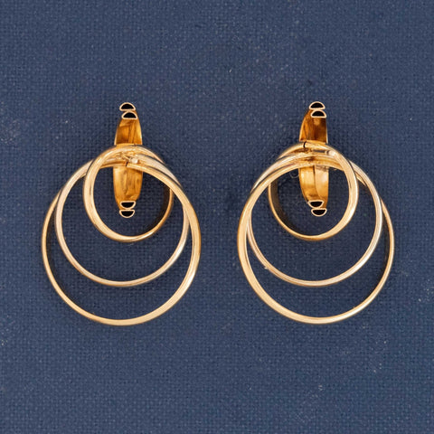 Vintage Triple Hoop Earrings