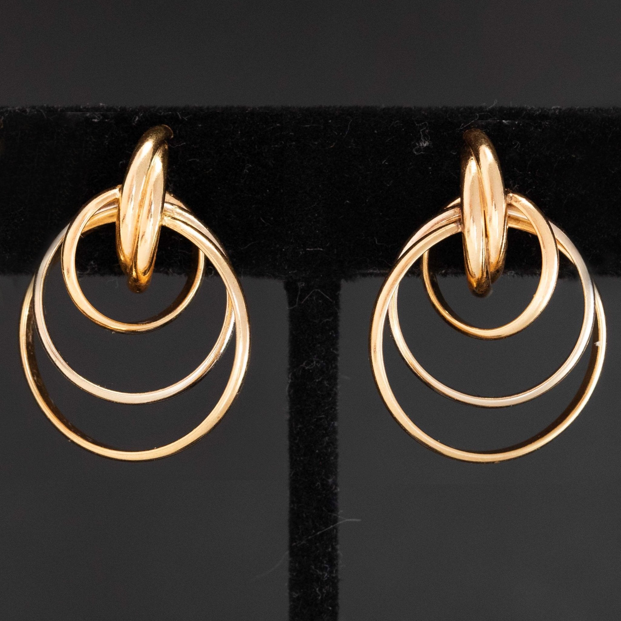 Vintage Triple Hoop Earrings