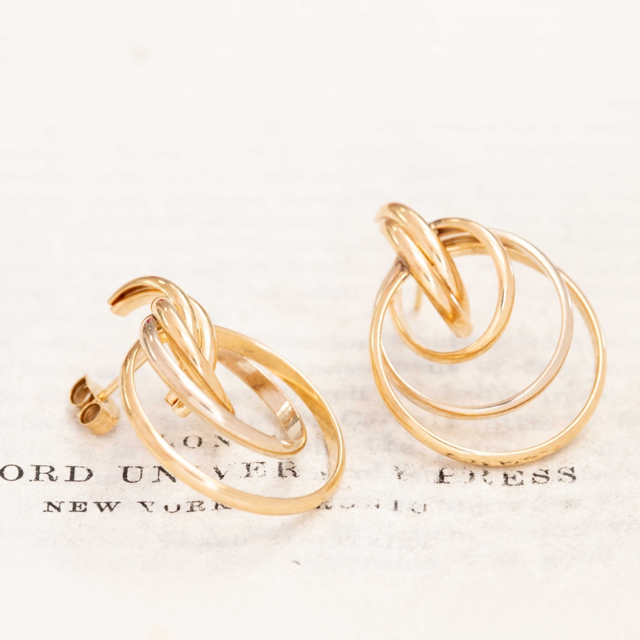 Vintage Triple Hoop Earrings