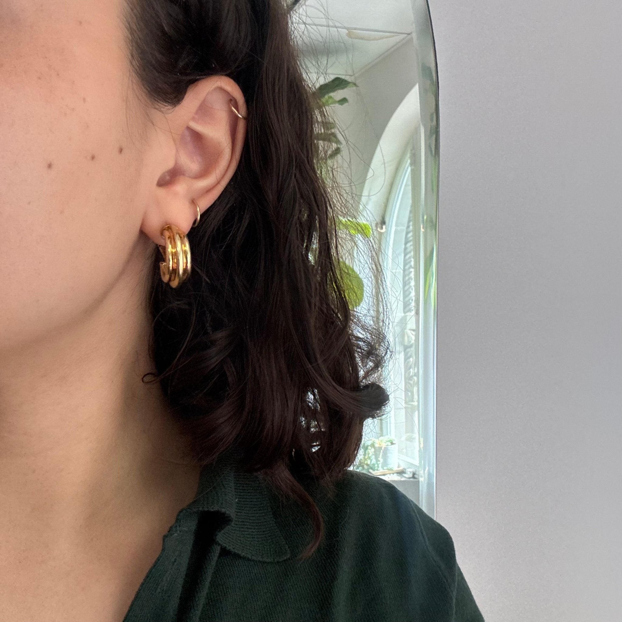 Vintage Triple Row Hoop Earrings, by Van Cleef & Arpels