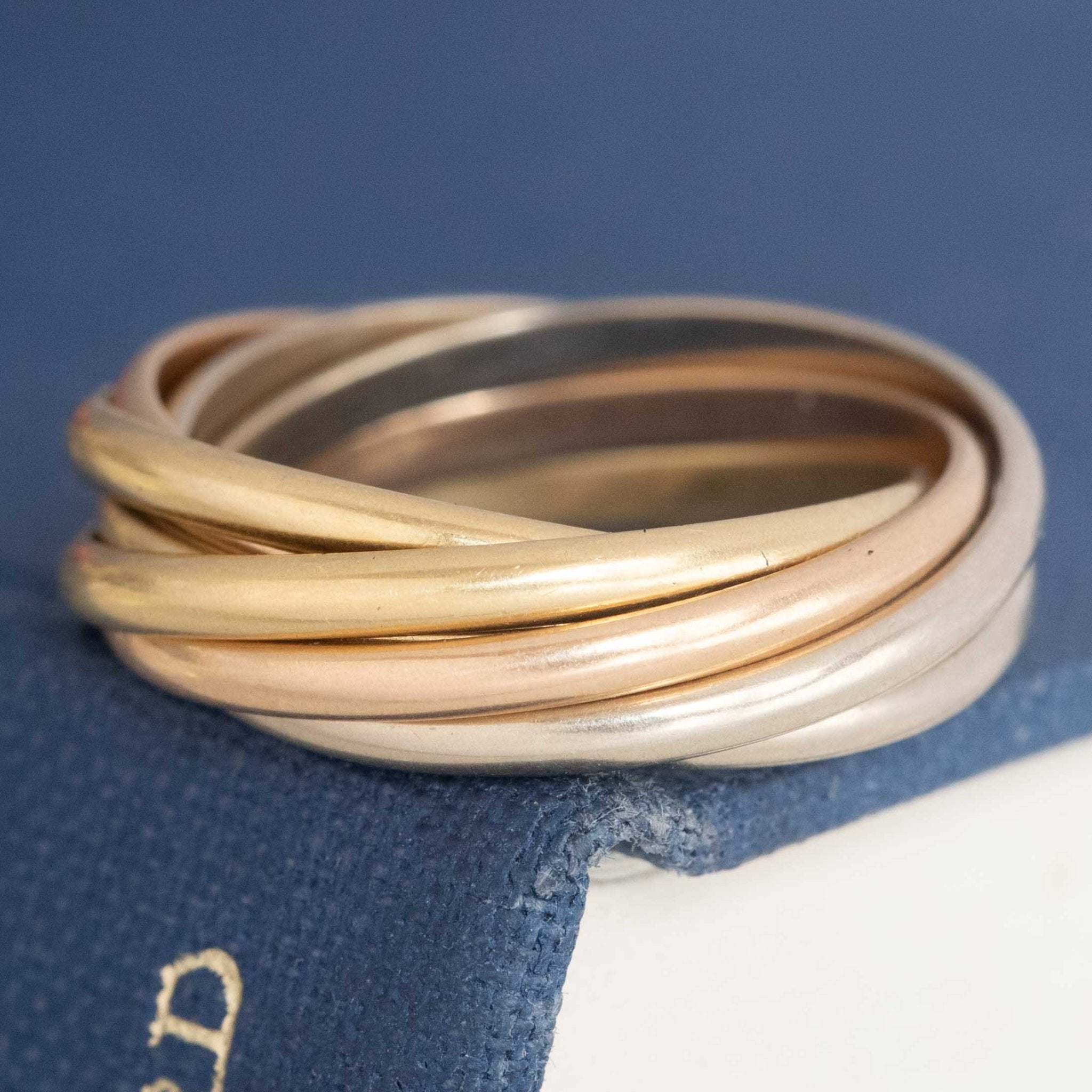 Vintage Triple Tone 7 Rolling Band, by Cartier