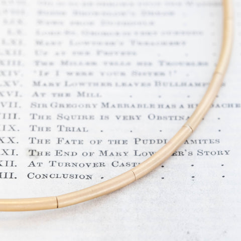 Vintage Tube Collar, Italian