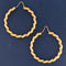 Vintage Twist Hoop Earrings, Italian