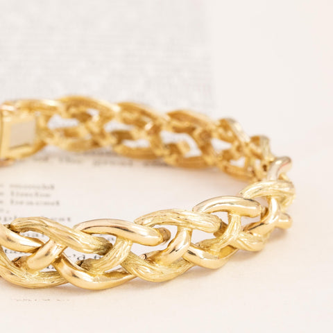 Vintage Twist Motif Gold Bracelet by Tiffany & Co.