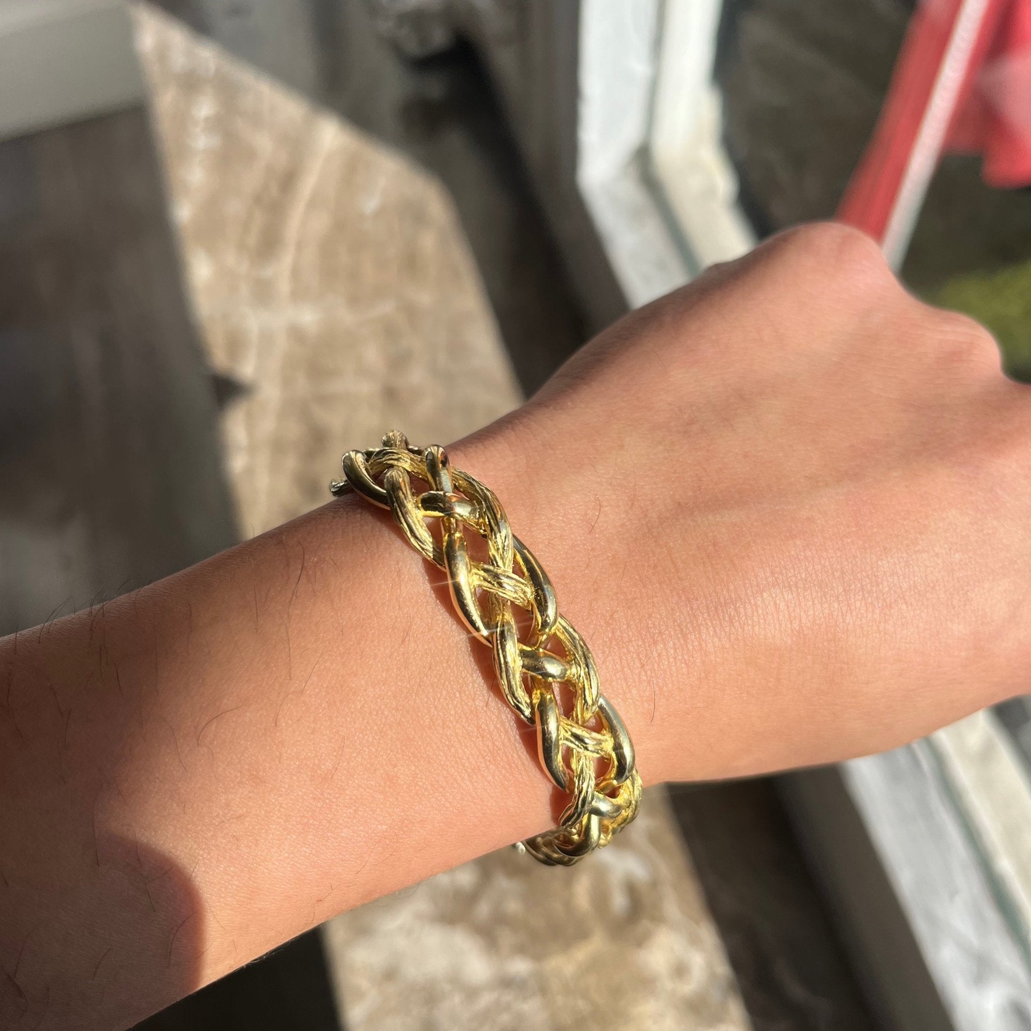 Vintage Twist Motif Gold Bracelet, by Tiffany & Co.