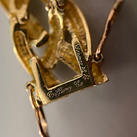 Vintage Twist Motif Gold Bracelet by Tiffany & Co.